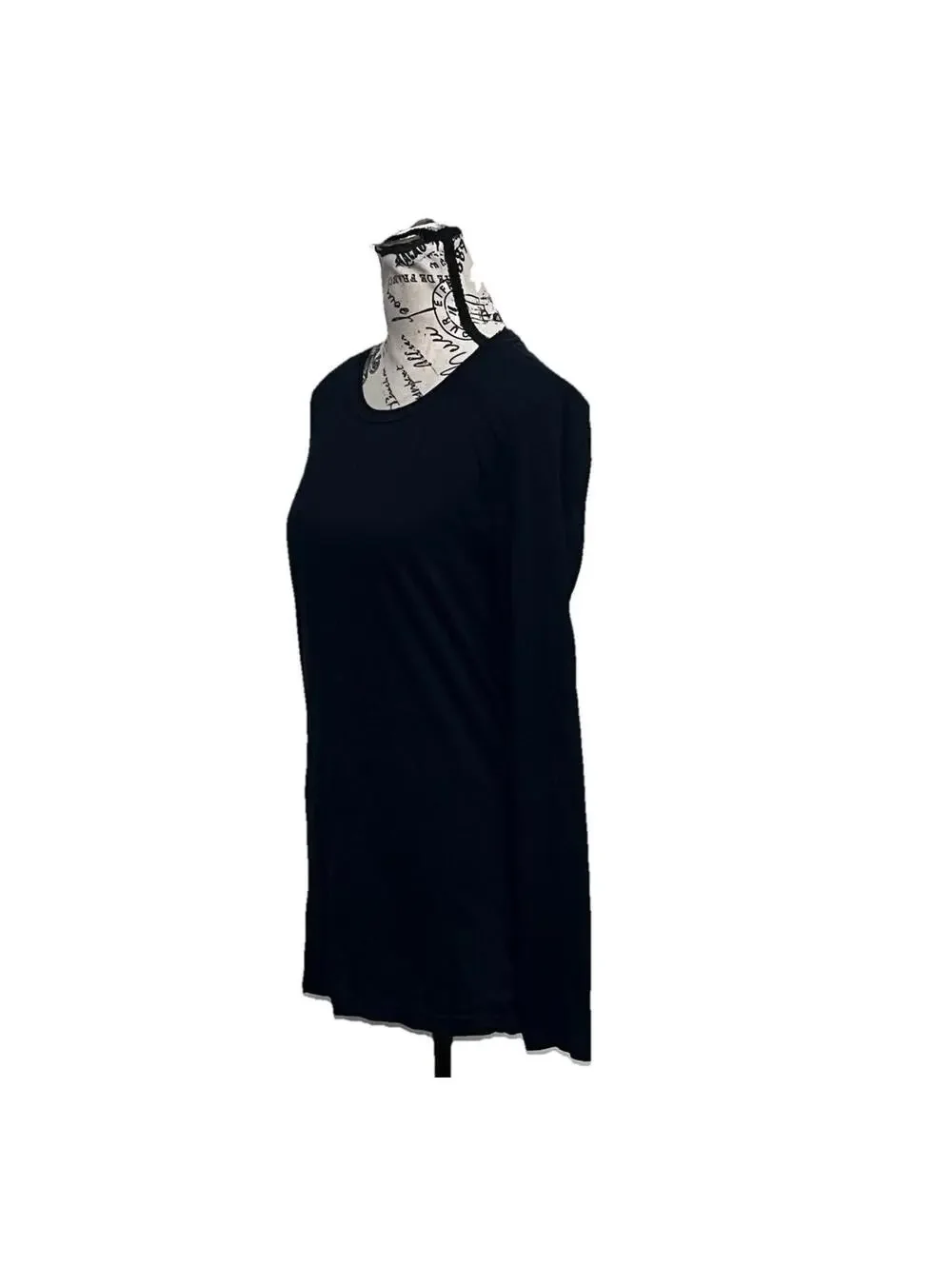 Nordstrom Rack Black Pima Cotton Long Sleeve Tunic Top Women’s Large Soft